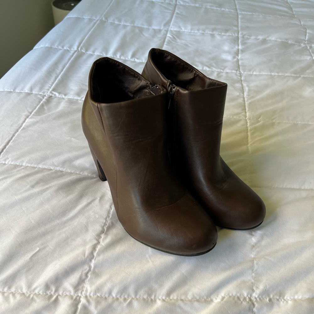 Brown booties